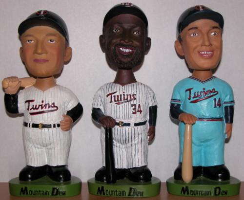 Official Minnesota Twins Bobbleheads, Twins Figurines, Vintage Bobbleheads